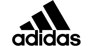 Adidas logo, a leading athletic apparel and footwear company.