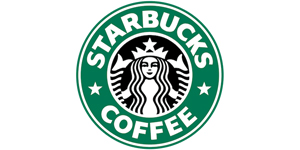 Starbucks logo, a popular coffee chain.