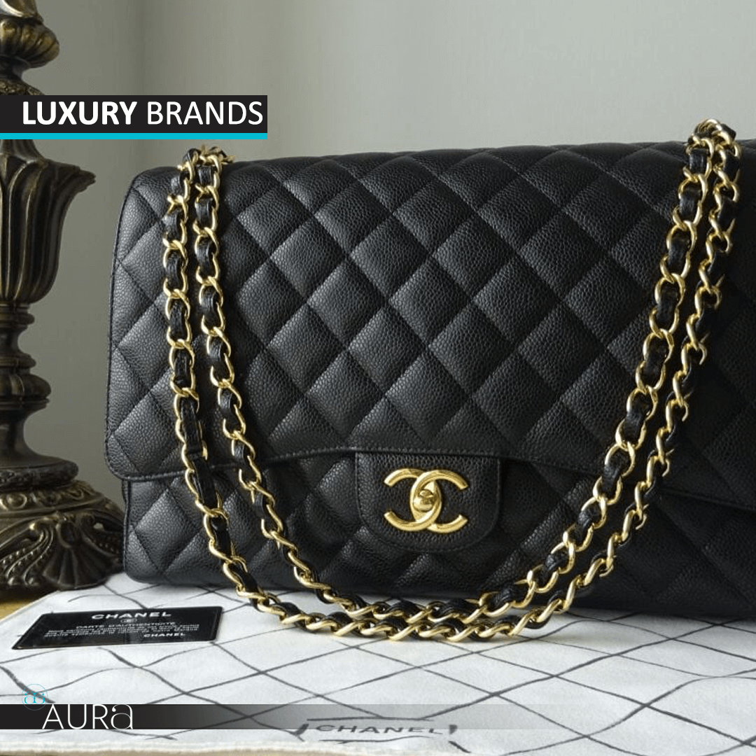 Pre-owned Chanel bag available at Aura Luxury – Iconic, elegant, and authenticated.