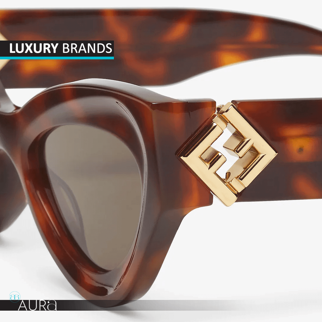 Pre-owned Fendi eyeglasses available at Aura Luxury – Chic design and luxury craftsmanship.