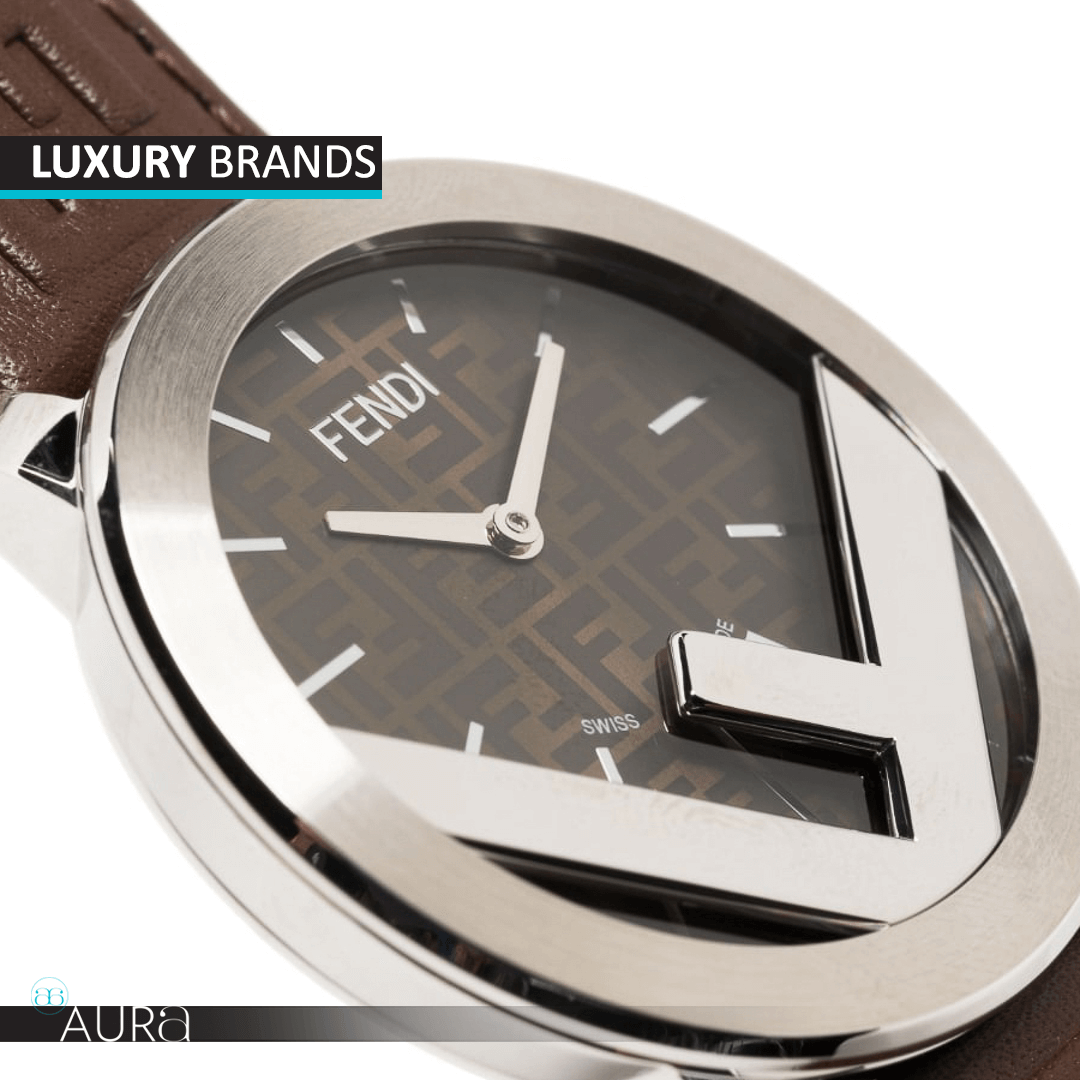 Pre-owned Fendi watch available at Aura Luxury – A blend of style and sophistication.