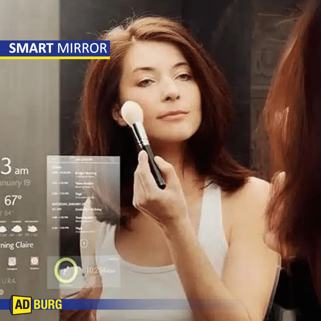 AdBurg Smart Advertising Mirror – Interactive Digital Mirrors for Retail, Events, and Branding