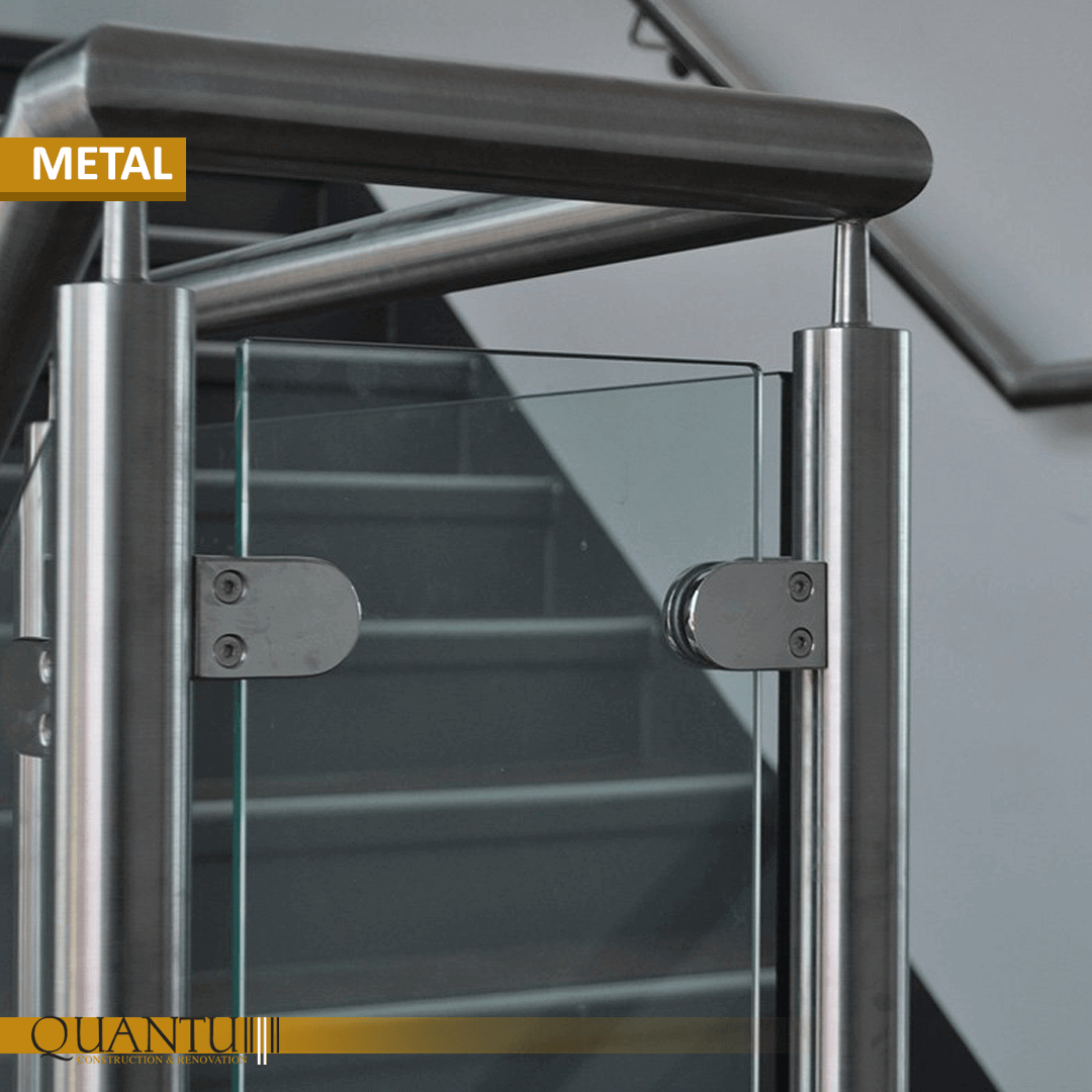 Custom stainless steel handrails, doors, structures, and tables by Quantum, providing precision and quality for residential and commercial projects.