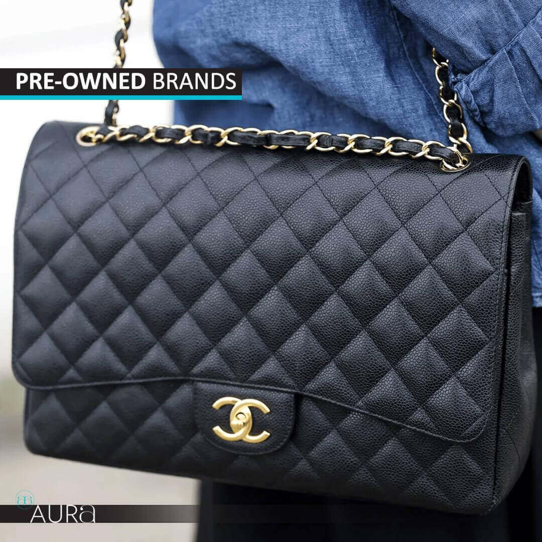 Pre-Owned Black Chanel Classic Flap Bag - Brand for Less