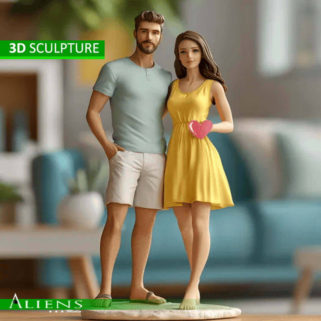 Custom 3D Figurines – Personalized Mini Statues with Vivid Full-Color Details