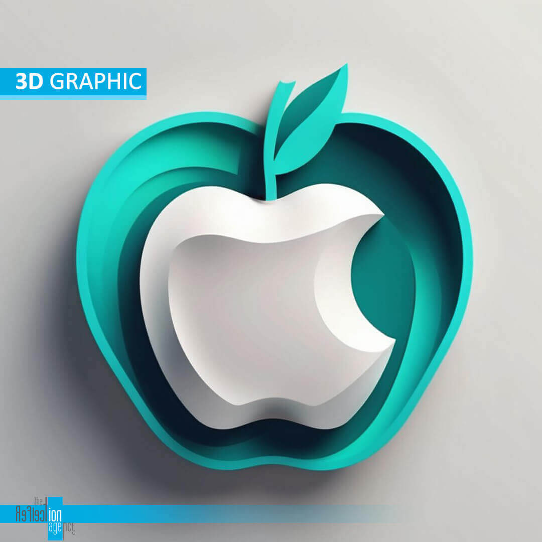 High-quality 3D rendering of a dynamic and visually striking 3D logo, showcasing exceptional design and rendering skills.
