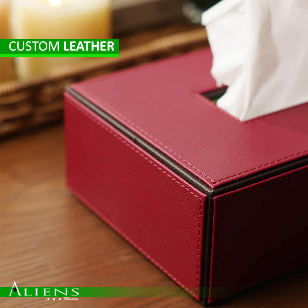 Custom Leather Napkin Box – Elegant, Personalized Napkin Storage for Homes and Offices