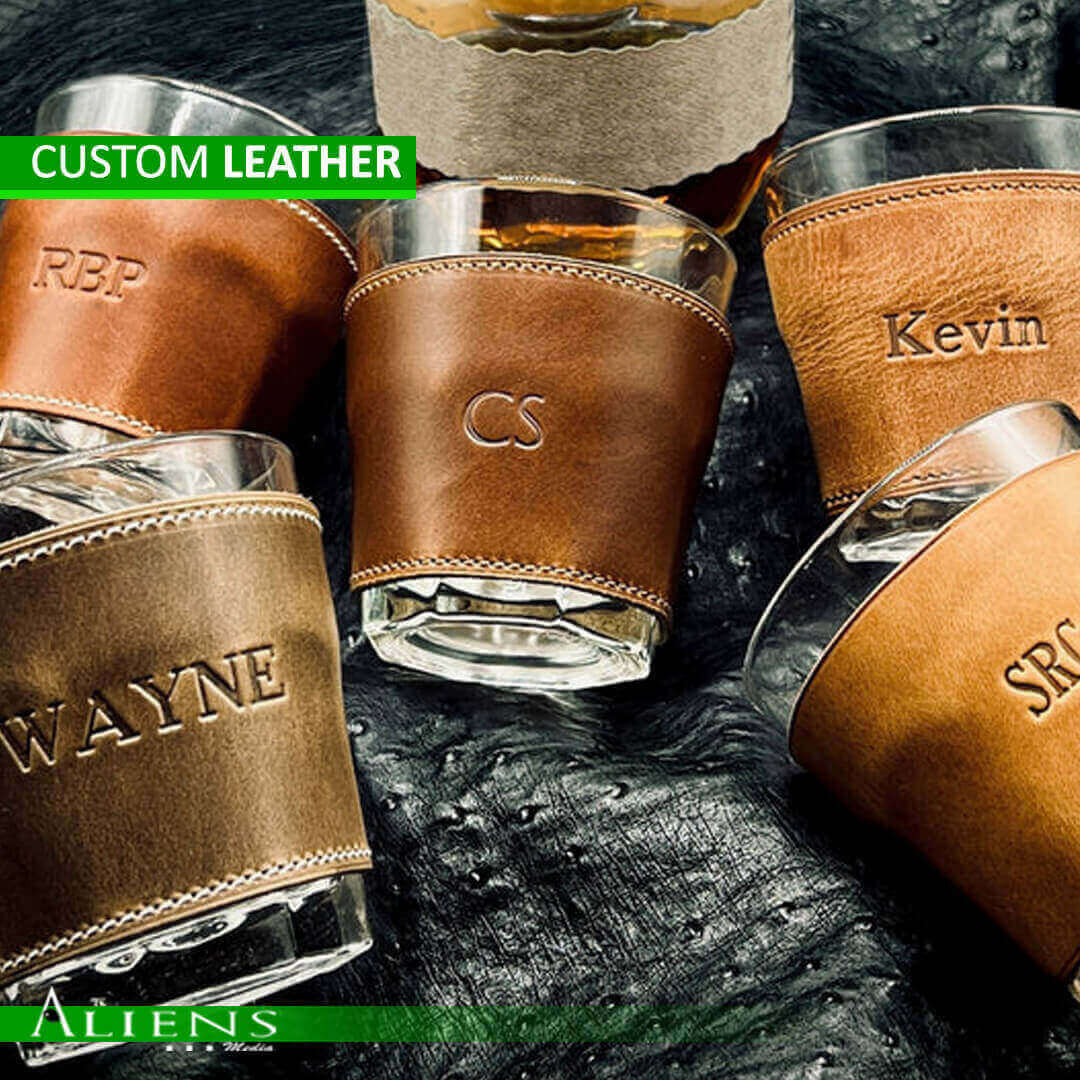 Custom Leather Cup Cover – Premium and Personalized Drinkware Protection