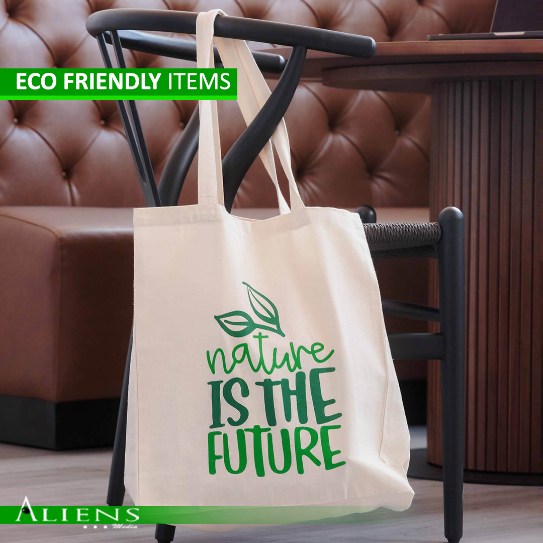 Eco-friendly reusable bag made from sustainable materials, ideal for branding and promoting environmentally responsible practices.