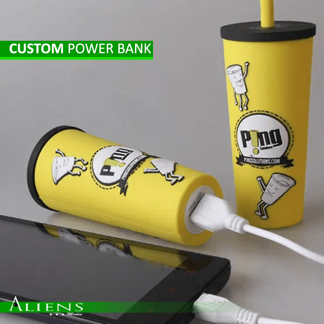 Custom PVC Power Bank – Eco-Friendly, Durable, and Personalized Promotional Tool.