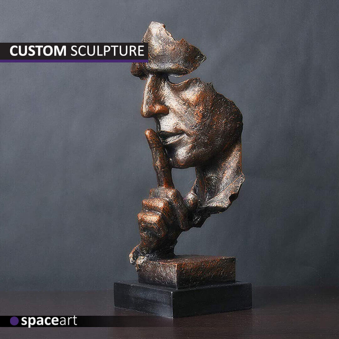 Abstract sculpture featuring modern, geometric, and dynamic forms, designed to inspire creativity and innovation