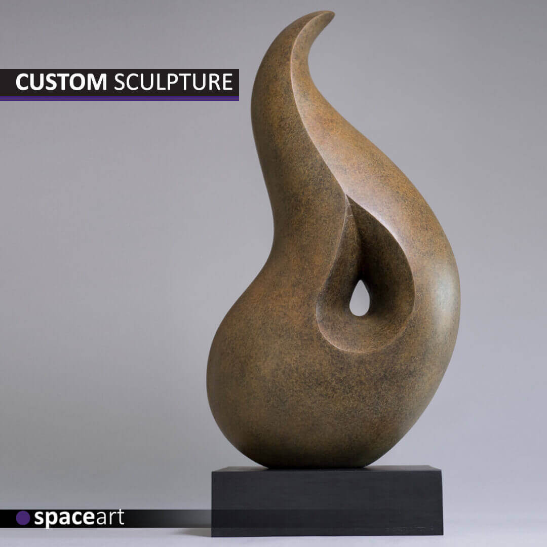Abstract sculpture showcasing unique shapes and forms, created for artistic expression and modern decor