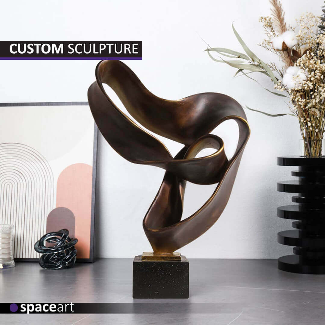 Abstract sculpture with striking forms and dynamic shapes, offering a contemporary artistic flair
