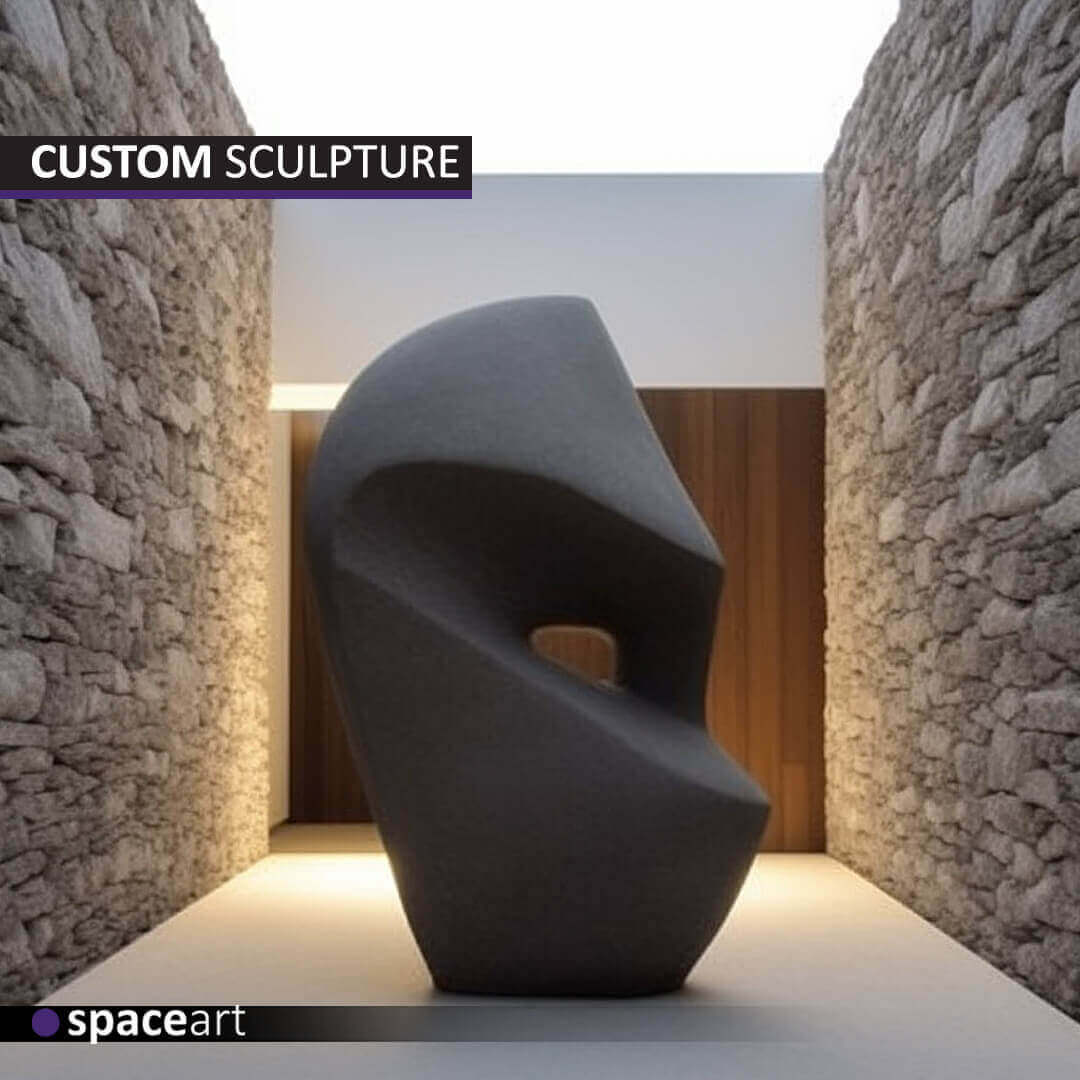 Abstract sculpture featuring innovative and dynamic shapes, perfect for contemporary home and garden decoration