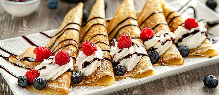 Flamingo Lebanese Sweet's Handcrafted Crêpe - A Delicious Lebanese Dessert
