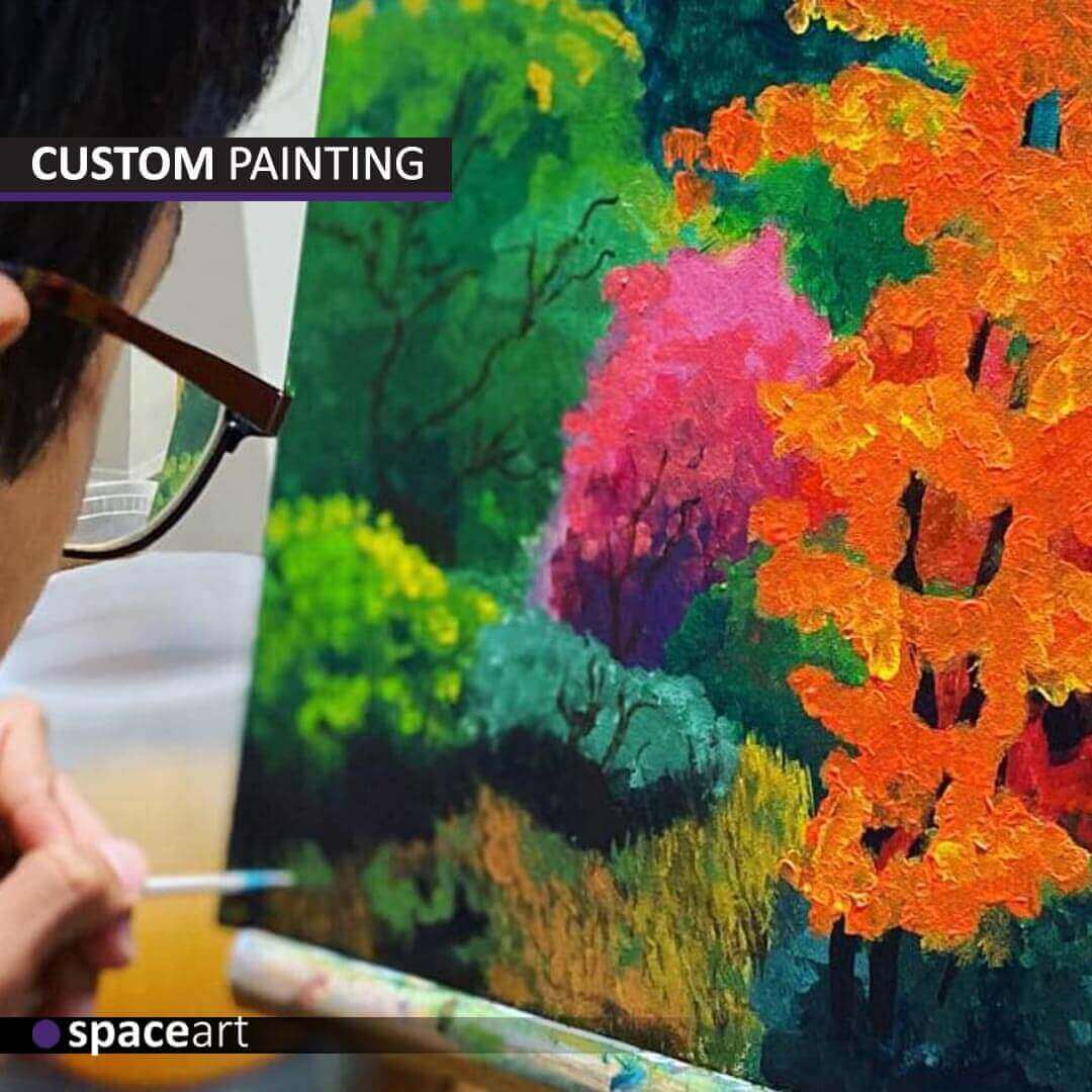 Dynamic custom acrylic art by Space Art, capturing your unique style with vivid hues and textures, delivered across Lebanon, Jordan, Iraq, UAE, Kuwait, Saudi Arabia, Qatar, Oman, Egypt, Nigeria, South Africa, Cyprus, Canada, and the USA.