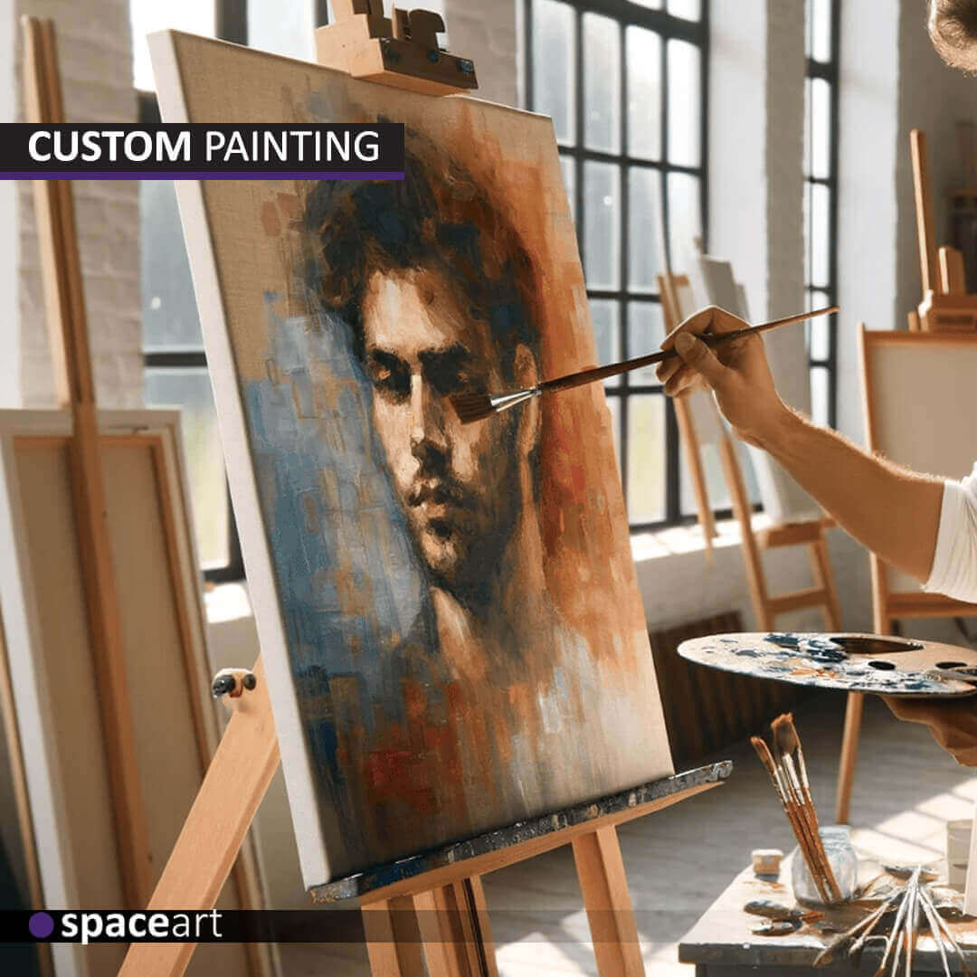 Custom oil painting service hand-painted artwork created by professional artists