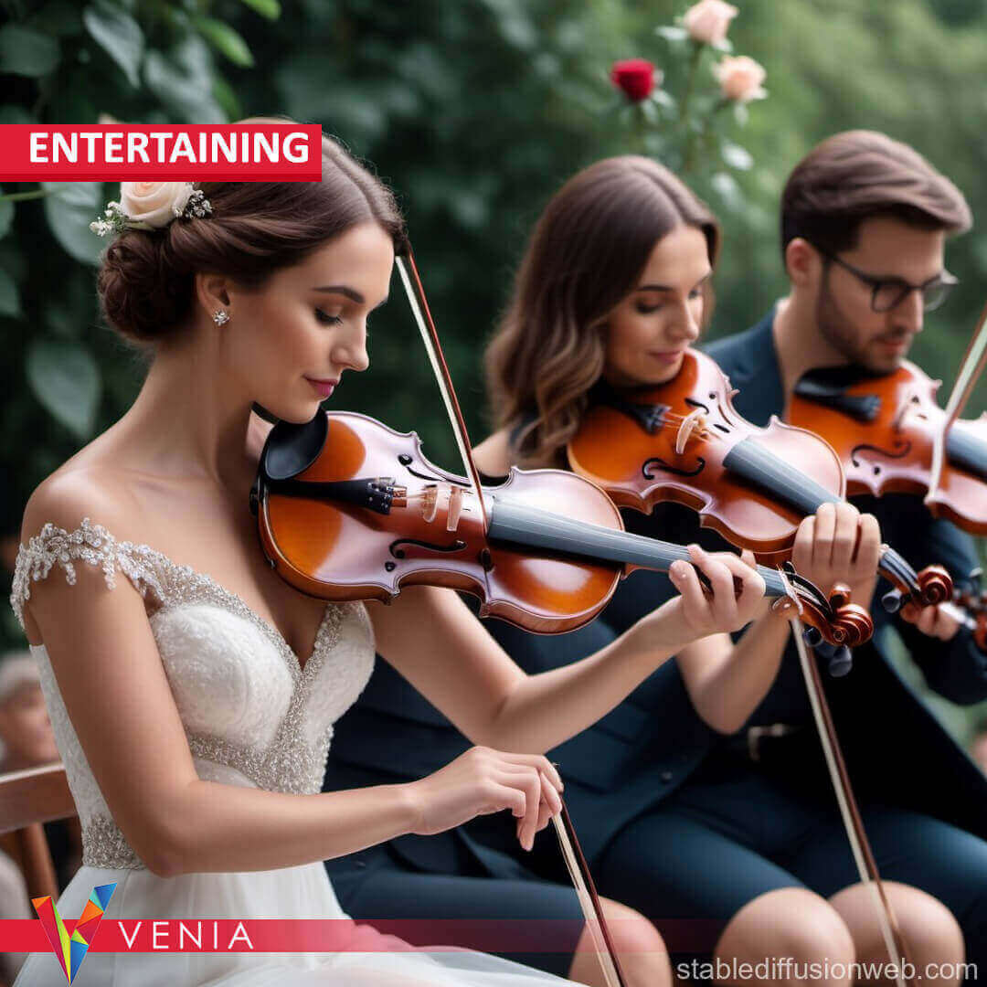 Professional Violinist Performing at Event - Venia Agency