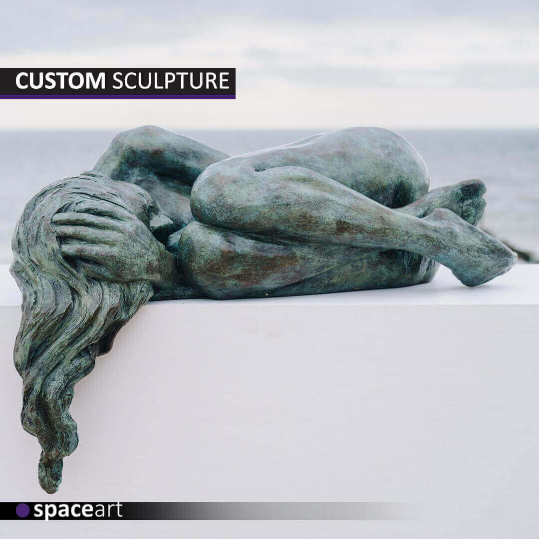 Figurative sculpture showcasing human or animal figures, crafted with intricate detail and artistic expression