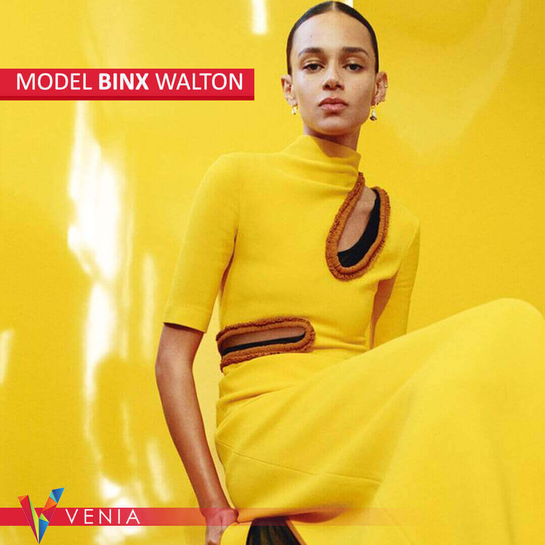 Elegant female model from Venia Agency posing for a luxury brand campaign.