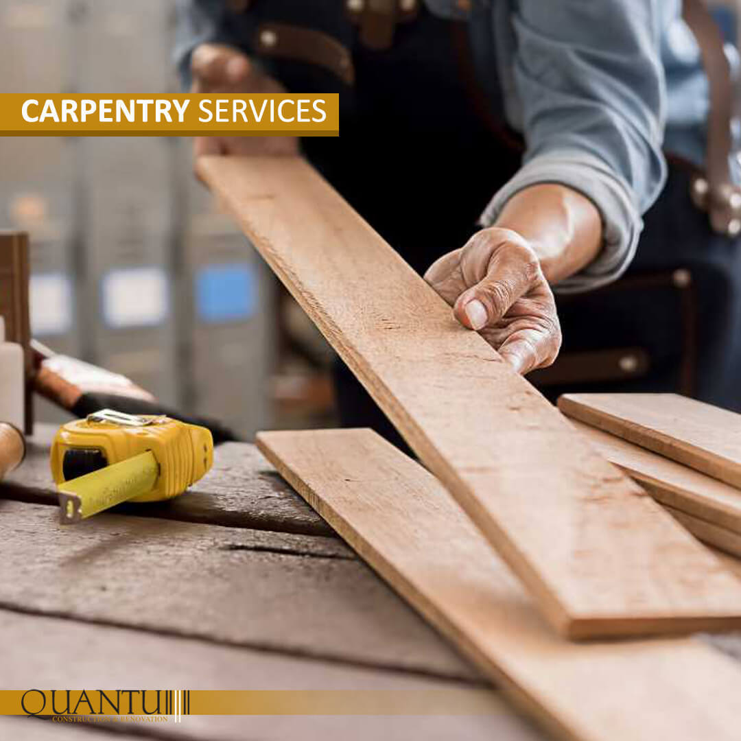 Carpentry services by Quantum, expert custom carpentry and woodworking in Lebanon, Jordan, Iraq, UAE, Kuwait, Saudi Arabia, Qatar, Oman, Egypt, Nigeria, South Africa, Cyprus, Canada, and the USA.
