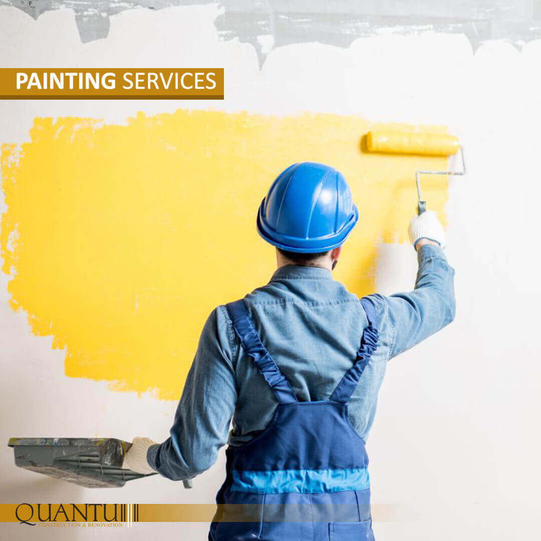 Painting services by Quantum, professional interior and exterior painting in Lebanon, Jordan, Iraq, UAE, Kuwait, Saudi Arabia, Qatar, Oman, Egypt, Nigeria, South Africa, Cyprus, Canada, and the USA.