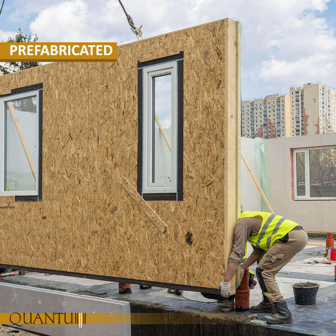 Luxury villa prefabricated house by Quantum, showcasing modern design, efficient construction, and bespoke customization for high-end residential spaces. Available in Lebanon, Jordan, Iraq, UAE, Kuwait, Saudi Arabia, Qatar, Oman, Egypt, Nigeria, South Africa, Cyprus, Canada, and the USA.