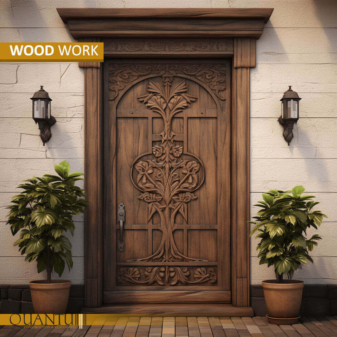 Luxury wood door by Quantum, showcasing exquisite craftsmanship, timeless design, and bespoke customization for residential and commercial spaces. Available in Lebanon, Jordan, Iraq, UAE, Kuwait, Saudi Arabia, Qatar, Oman, Egypt, Nigeria, South Africa, Cyprus, Canada, and the USA.
